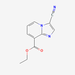 molecular formula C11H9N3O2 B1475005 Ethyl 3-cyanoimidazo[1,2-a]pyridine-8-carboxylate CAS No. 1823631-14-6