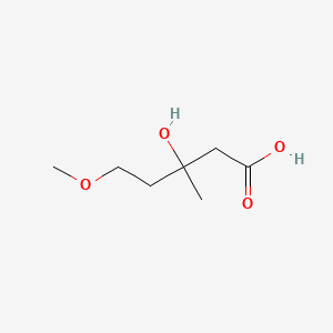 molecular formula C7H14O4 B14750072 3-Hydroxy-5-methoxy-3-methylpentanoic acid 