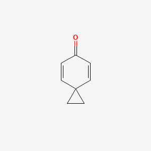 molecular formula C8H8O B14750108 Spiro[2.5]octa-4,7-dien-6-one CAS No. 766-35-8
