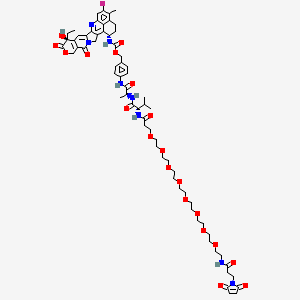 molecular formula C66H85FN8O20 B14750120 Mal-PEG8-Val-Ala-PAB-Exatecan 