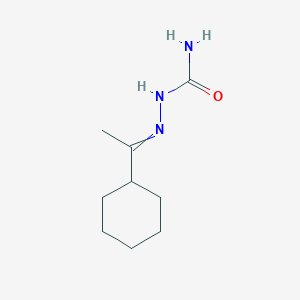 molecular formula C9H17N3O B14750163 Hydrazinecarboxamide, 2-(1-cyclohexylethylidene)- CAS No. 829-49-2