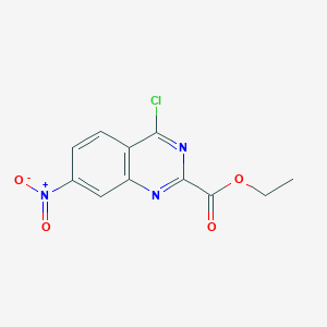 molecular formula C11H8ClN3O4 B1475018 Ethyl 4-chloro-7-nitroquinazoline-2-carboxylate CAS No. 2208138-41-2