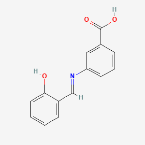 molecular formula C14H11NO3 B14750183 N-Salicylidene-m-aminobenzoic acid CAS No. 841-12-3