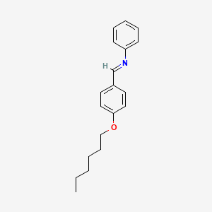 molecular formula C19H23NO B14750195 p-n-Hexyloxybenzylideneaniline CAS No. 5219-49-8