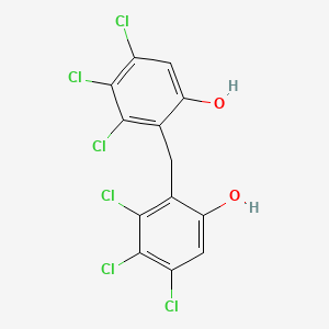 molecular formula C13H6Cl6O2 B14750209 2,2'-Methylenebis(3,4,5-trichlorophenol) CAS No. 584-33-8