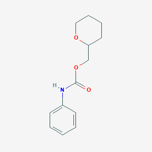 molecular formula C13H17NO3 B14750214 oxan-2-ylmethyl N-phenylcarbamate CAS No. 3357-45-7