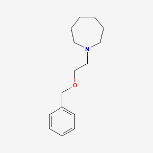 molecular formula C15H23NO B14750270 1-[2-(Benzyloxy)ethyl]azepane CAS No. 956-68-3