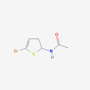 molecular formula C6H8BrNOS B1475036 N-(5-Bromo-2,3-dihydrothiophen-2-yl)acetamide CAS No. 1337879-57-8
