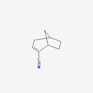 molecular formula C9H11N B14750440 Bicyclo[3.2.1]oct-2-ene-2-carbonitrile CAS No. 1194-93-0