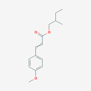 molecular formula C15H20O3 B14750489 2-Methylbutyl 3-(4-methoxyphenyl)prop-2-enoate CAS No. 4654-32-4