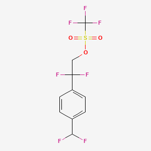 B1475049 2-(4-(Difluoromethyl)phenyl)-2,2-difluoroethyl trifluoromethanesulfonate CAS No. 1886990-15-3