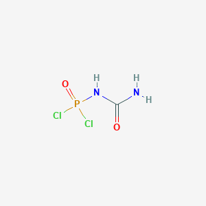 molecular formula CH3Cl2N2O2P B14750511 N-Carbamoylphosphoramidic dichloride CAS No. 4737-15-9