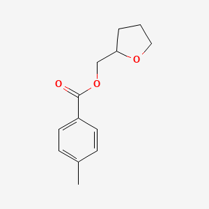 molecular formula C13H16O3 B14750517 Tetrahydro-2-furanylmethyl 4-methylbenzoate CAS No. 4647-35-2