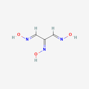 molecular formula C3H5N3O3 B14750536 Trioximinopropane CAS No. 555-72-6