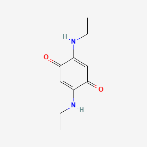 molecular formula C10H14N2O2 B14750570 2,5-Bis(ethylamino)cyclohexa-2,5-diene-1,4-dione CAS No. 1520-97-4