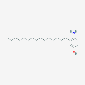 molecular formula C21H37NO B14750637 4-Amino-3-pentadecylphenol CAS No. 3158-55-2