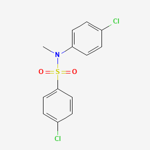 molecular formula C13H11Cl2NO2S B14750641 Benzenesulfonanilide, 4,4'-dichloro-N-methyl- CAS No. 631-93-6