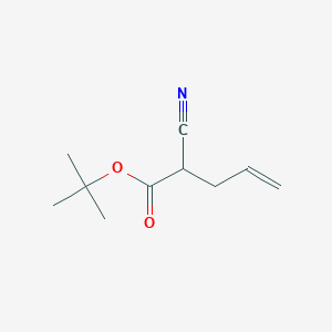 molecular formula C10H15NO2 B14750648 tert-Butyl 2-cyanopent-4-enoate CAS No. 1114-69-8