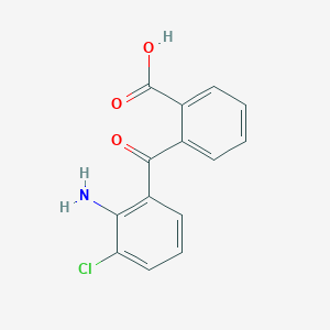 molecular formula C14H10ClNO3 B14750699 2-(2-Amino-3-chlorobenzoyl)benzoic acid CAS No. 85-51-8