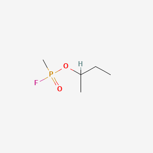 molecular formula C5H12FO2P B14750759 1-Methylpropyl methylphosphonofluoridate CAS No. 352-52-3
