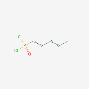 molecular formula C5H7Cl2OP B14750760 Phosphonic dichloride, 1,3-pentadienyl- CAS No. 4981-25-3