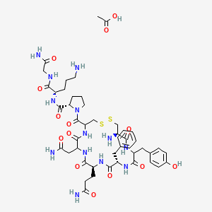 molecular formula C47H67N13O14S2 B14750789 Ornipressin acetate 
