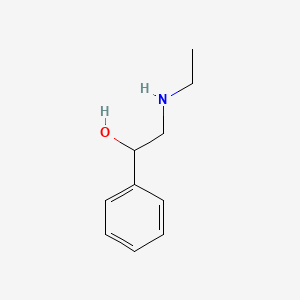 molecular formula C10H15NO B14750791 alpha-((Ethylamino)methyl)benzyl alcohol CAS No. 5300-22-1
