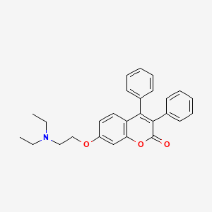 molecular formula C27H27NO3 B14750849 Coumarin, 7-(2-(diethylamino)ethoxy)-3,4-diphenyl- CAS No. 1762-91-0