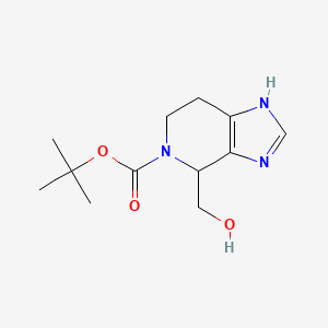 molecular formula C12H19N3O3 B1475087 4-Hydroxymethyl-1,4,6,7-Tetrahydro-Imidazo[4,5-C]Pyridine-5-Carboxylic Acid Tert-Butyl Ester CAS No. 1250997-79-5