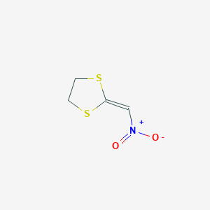 molecular formula C4H5NO2S2 B14750872 2-(Nitromethylidene)-1,3-dithiolane CAS No. 2080-45-7