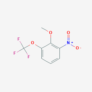 molecular formula C8H6F3NO4 B1475090 2-Methoxy-1-nitro-3-(trifluoromethoxy)benzene CAS No. 1261764-67-3