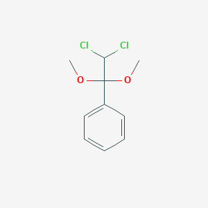 molecular formula C10H12Cl2O2 B14750900 Benzene, (2,2-dichloro-1,1-dimethoxyethyl)- CAS No. 2648-66-0