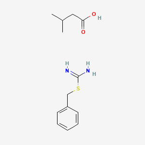 molecular formula C13H20N2O2S B14750907 benzyl carbamimidothioate;3-methylbutanoic acid CAS No. 2412-36-4