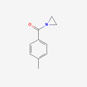 molecular formula C10H11NO B14750929 Aziridine, 1-(p-toluoyl)- CAS No. 2453-33-0
