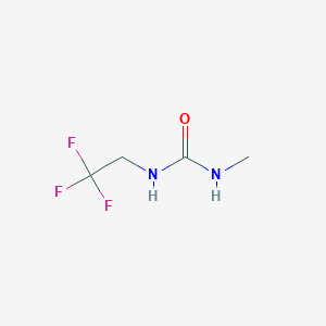 molecular formula C4H7F3N2O B14750936 1-Methyl-3-(2,2,2-trifluoroethyl)urea CAS No. 692-10-4