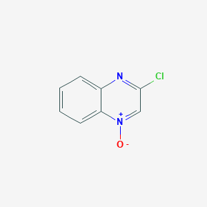 molecular formula C8H5ClN2O B14750944 Quinoxaline, 2-chloro-, 4-oxide CAS No. 5227-59-8