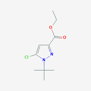 molecular formula C10H15ClN2O2 B14750945 ethyl 1-tert-butyl-5-chloro-1H-pyrazole-3-carboxylate CAS No. 1269293-97-1