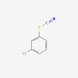 molecular formula C7H4ClNS B14750968 Thiocyanic acid, 3-chlorophenyl ester CAS No. 2402-00-8