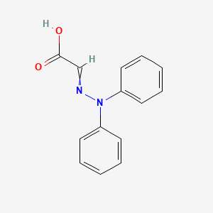 molecular formula C14H12N2O2 B14751014 (Diphenylhydrazinylidene)acetic acid CAS No. 728-15-4