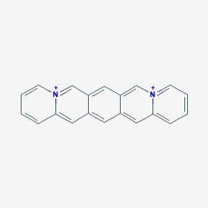 molecular formula C20H14N2+2 B14751034 Pyrido[1,2-b]quinolizino[2,3-g]isoquinoline-5,9-diium CAS No. 655-83-4