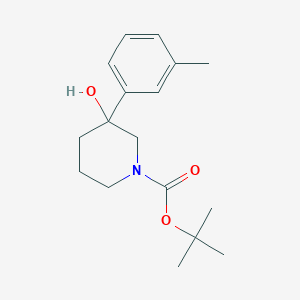 tert-Butyl 3-hydroxy-3-(3-methylphenyl)-1-piperidinecarboxylate