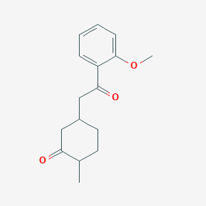 5-[2-(2-Methoxyphenyl)-2-oxoethyl]-2-methylcyclohexanone