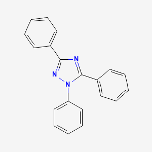 molecular formula C20H15N3 B14751142 1H-1,2,4-Triazole, 1,3,5-triphenyl- CAS No. 1043-46-5