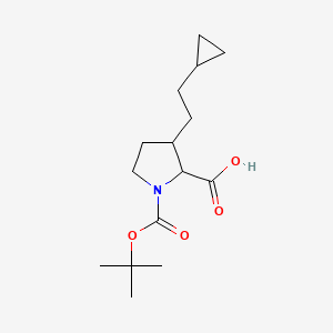 1-(tert-Butoxycarbonyl)-3-(2-cyclopropylethyl)proline