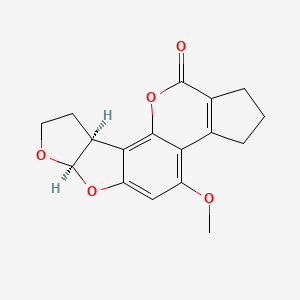 molecular formula C17H16O5 B14751160 Tetrahydrodeoxoaflatoxin B1 CAS No. 1503-44-2