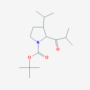 tert-Butyl 2-isobutyryl-3-isopropyl-1-pyrrolidinecarboxylate
