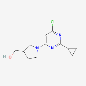 (1-(6-Chloro-2-cyclopropylpyrimidin-4-yl)pyrrolidin-3-yl)methanol