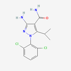 3-Amino-1-(2,6-dichlorophenyl)-5-isopropyl-1H-pyrazole-4-carboxamide