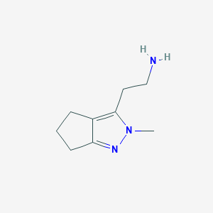2-(2-Methyl-2,4,5,6-tetrahydrocyclopenta[c]pyrazol-3-yl)ethan-1-amine