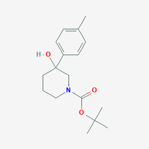 tert-Butyl 3-hydroxy-3-(4-methylphenyl)-1-piperidinecarboxylate
